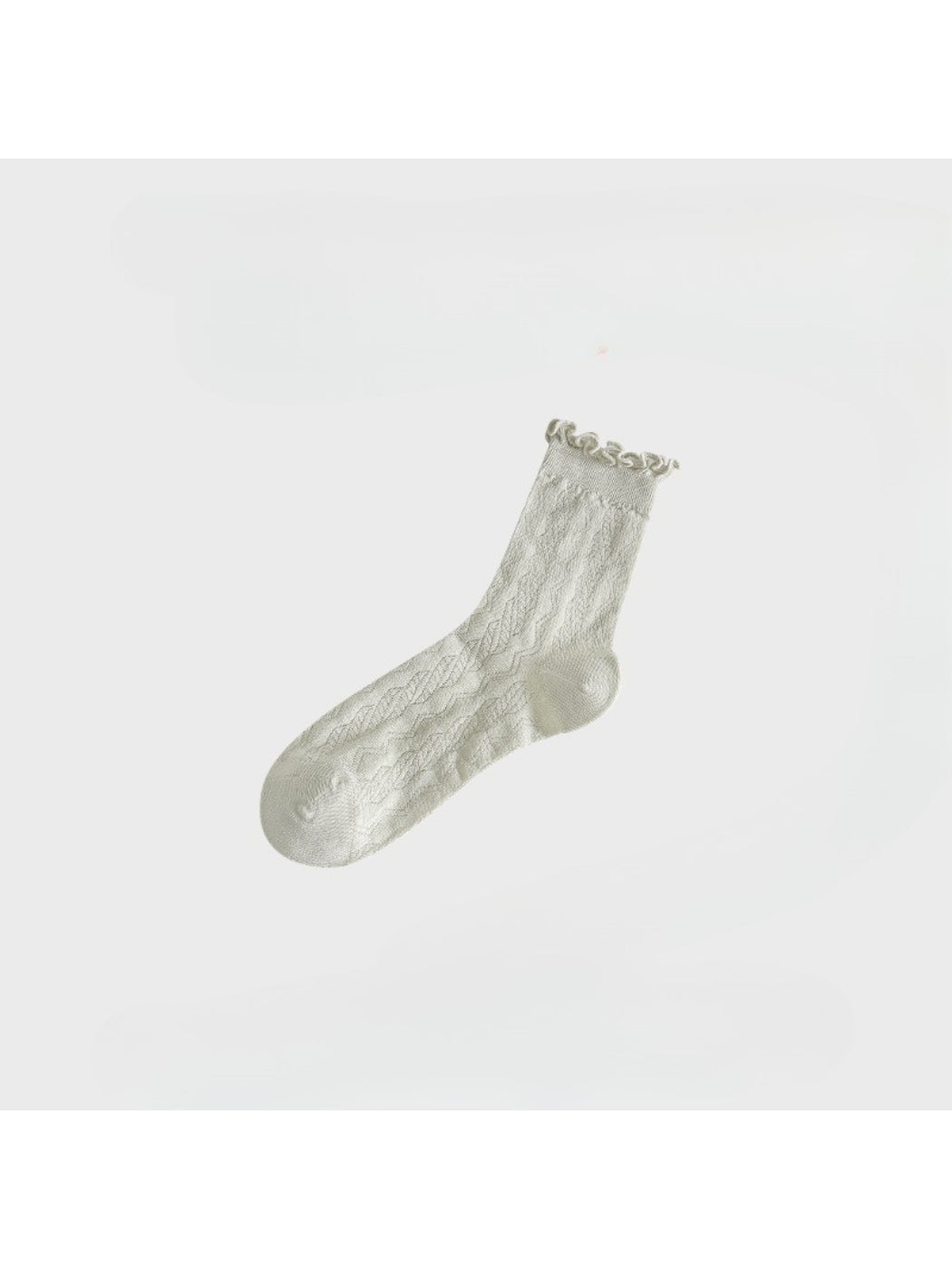 Rufia - Soft Knit Ruffle Cuff Crew Socks product image 8