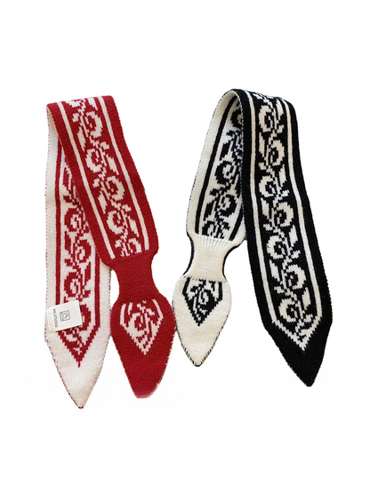 Scarvii - Paisley Knit Pull-Through Scarf