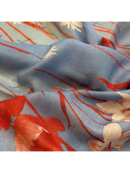 Scarvii - Bright Floral Lace Summer Wrap Scarf