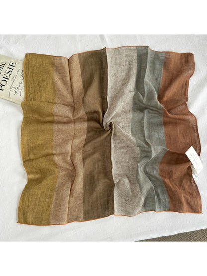 Scarvii - Sheer Stripe Square Scarf