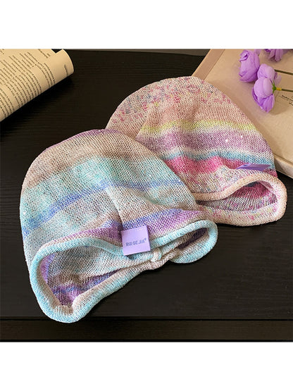 Haila - Foldable Relaxed Fit Brimless Knit Hat