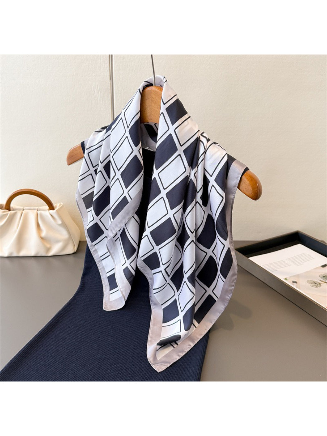 Scarvii - Geometric Block Square Scarf