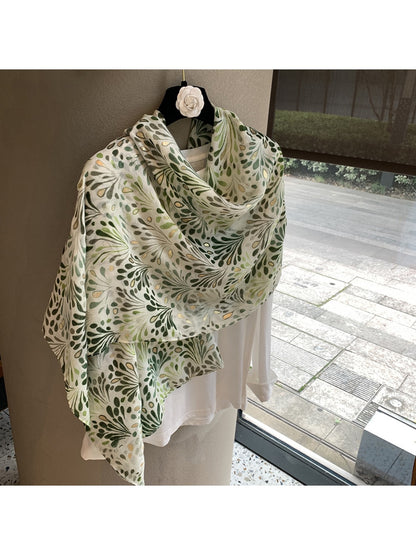 Scarvii - Botanical Print Everyday Shawl Scarf