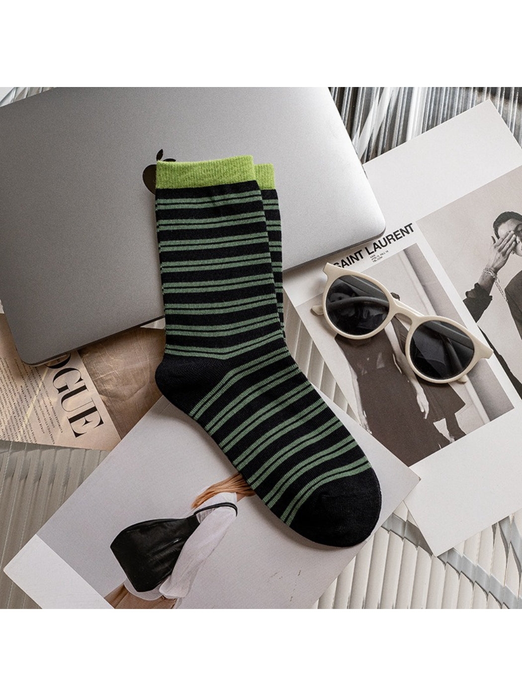 Rufia - Color Block Stripe Crew Socks product image 7