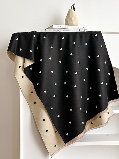 Scarvii – Reversible Heart Print Scarf & Wrap