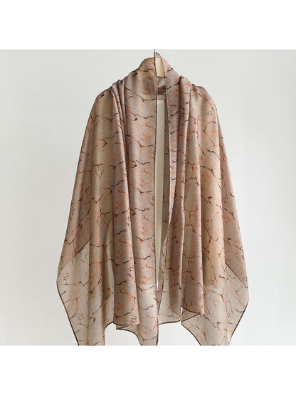 Scarvii - Elegant Flowing Printed Summer Wrap Scarf