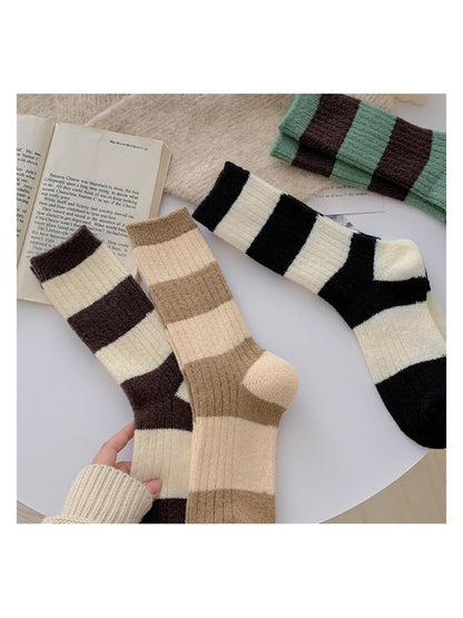 Rufia - Classic Wide Stripe Crew Socks