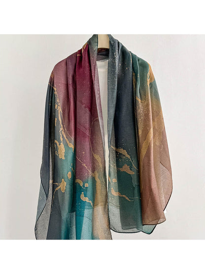 Scarvii - Modern Geometric Printed Summer Wrap Scarf