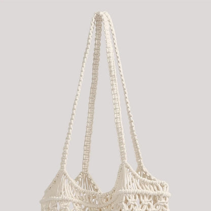 Cosbai - Boho Fringe Crochet Shoulder Bag