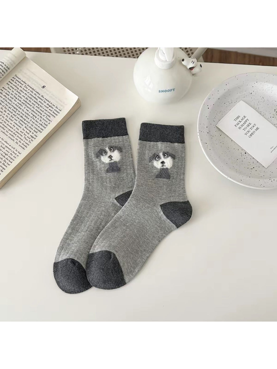 Rufia - Playful Pet Faces Crew Socks