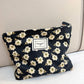 Cosbai - Vintage Floral Print Makeup Bag