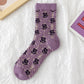 Rufia - Purple Embossed Women's Socks