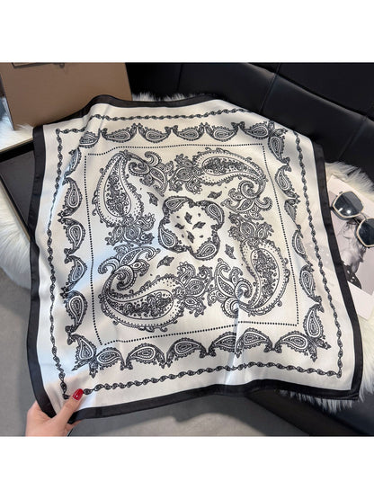 Scarvii - Bandana Paisley Print Square Scarf