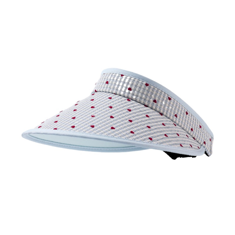 Close-up of Haila summer shade hat crown with open weave design in beige