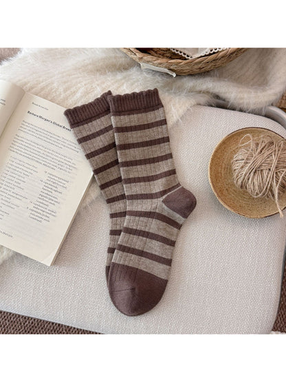 Rufia - Bow Detail Mixed Pattern Crew Socks
