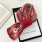Scarvii - Two-Tone Knitted Scarf with Slip-Through Design