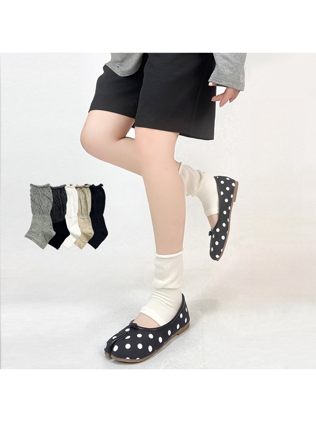 Rufia - Ruffle-Trim Open-Toe Crew Socks