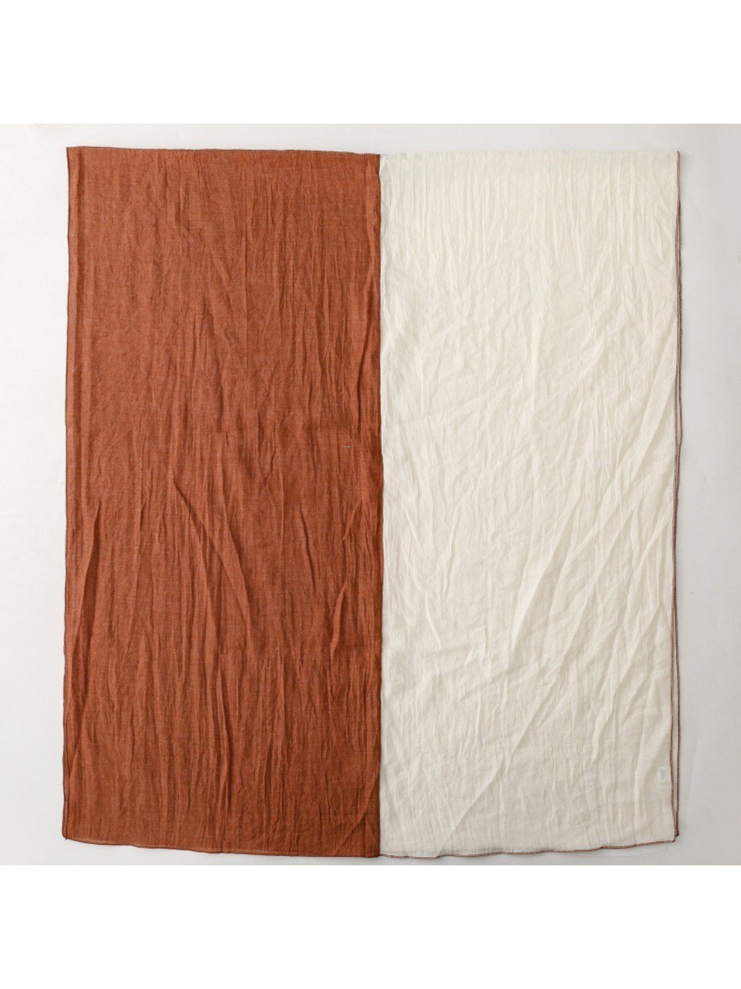 Scarvii - Contrast Panel Soft Drape Everyday Scarf