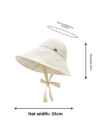 Haila - Wide Brim Round Top Bucket Hat
