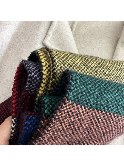 Scarvii - Color Block Woven Scarf