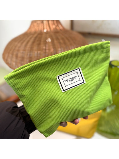 Cosbai - Soft Pink Floral Everyday Cosmetic Pouch