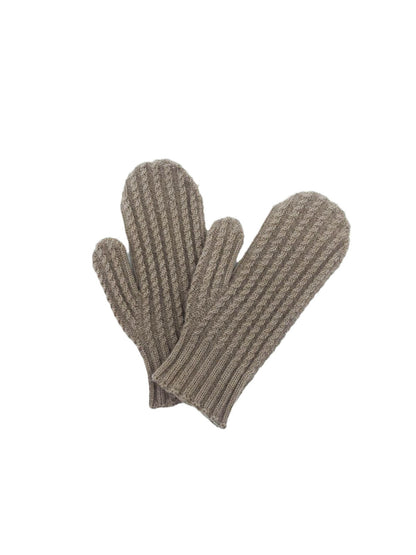 Gloving - Ribbed Knit Winter Mittens