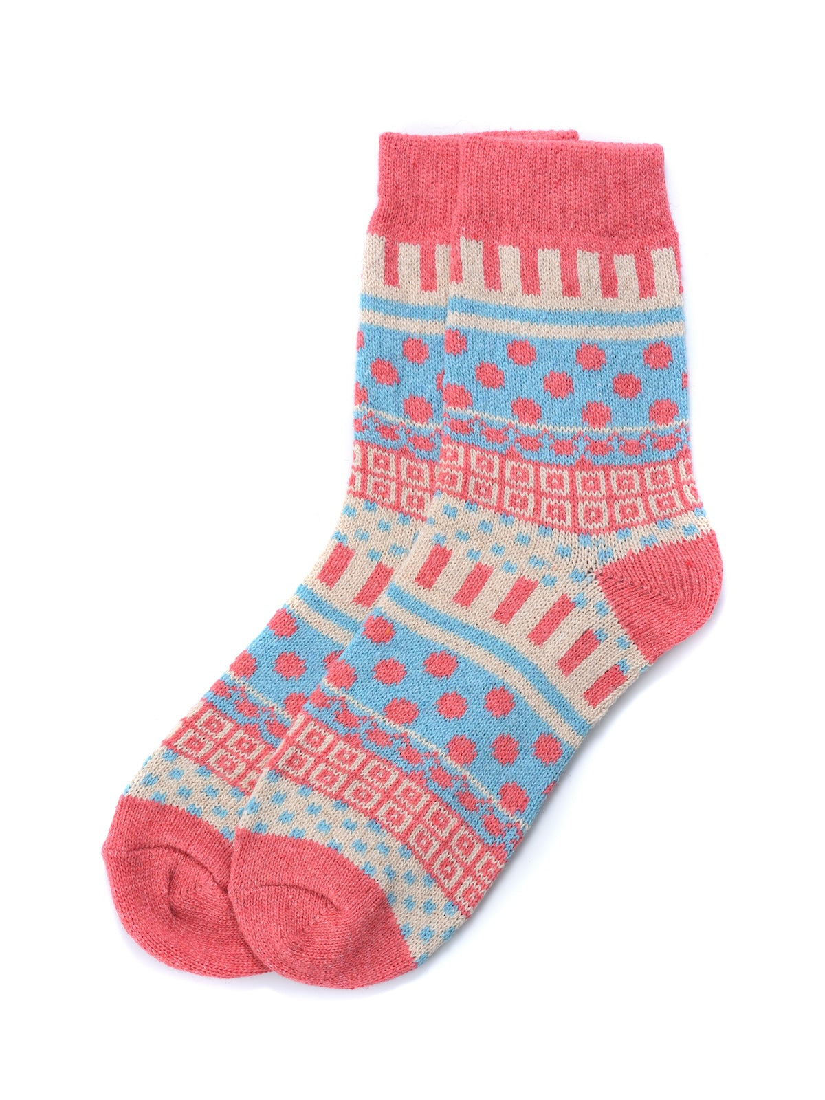 Rufia - 5 Pairs Bohemian Wool-Blend Socks Set