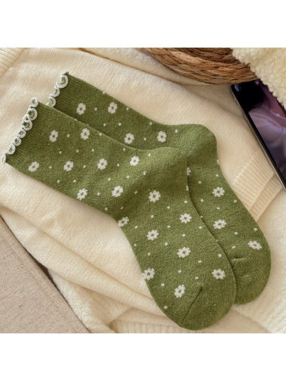 Rufia - Daisy Ruffle Crew Socks