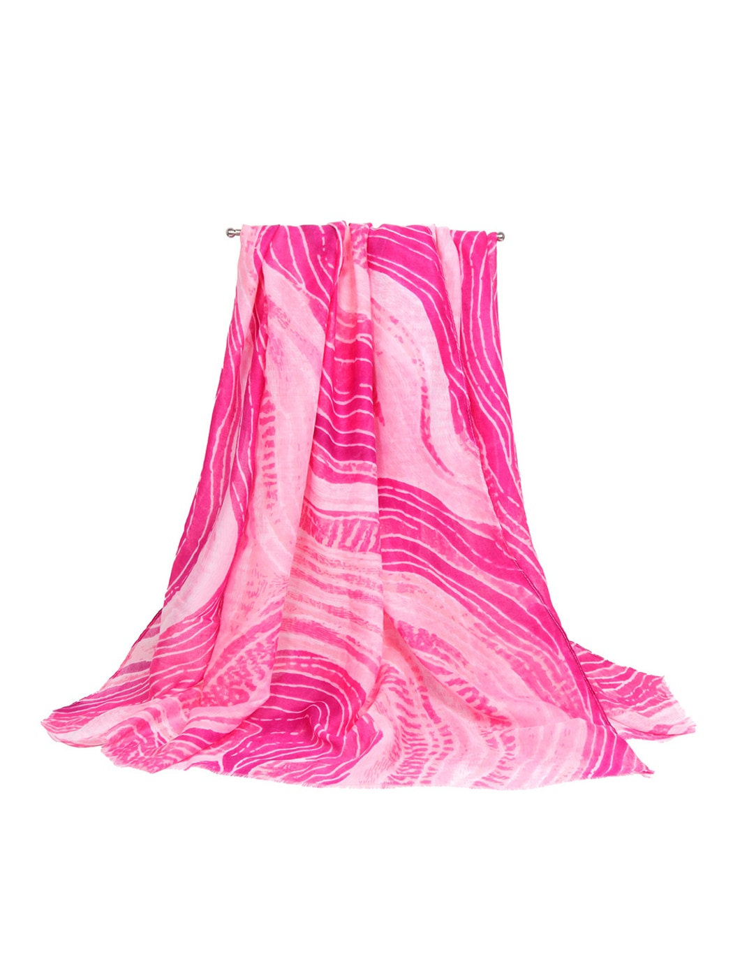 Scarvii - Striped Ripple Pattern Fashion Scarf