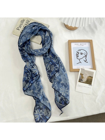 Scarvii - Vintage Pattern Sheer Print Scarf