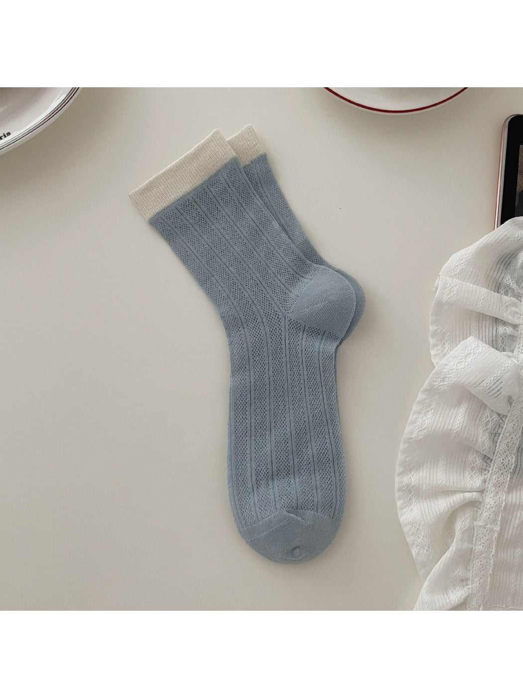 Rufia - Relaxed Mesh Panel Crew Socks