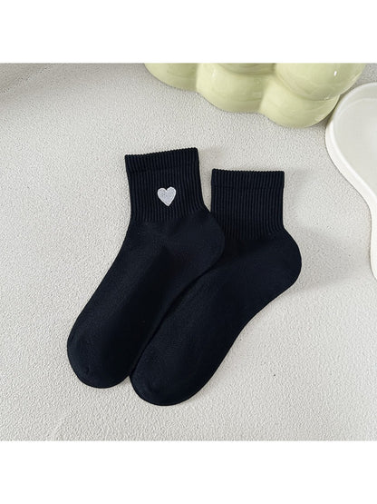 Rufia - Simple Heart Motif Ankle Socks product image 4