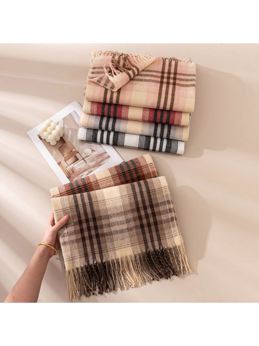 Scarvii - Classic Tartan Tassel Wrap Scarf