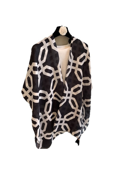 Scarvii - Geometric Print Layering Fashion Shawl