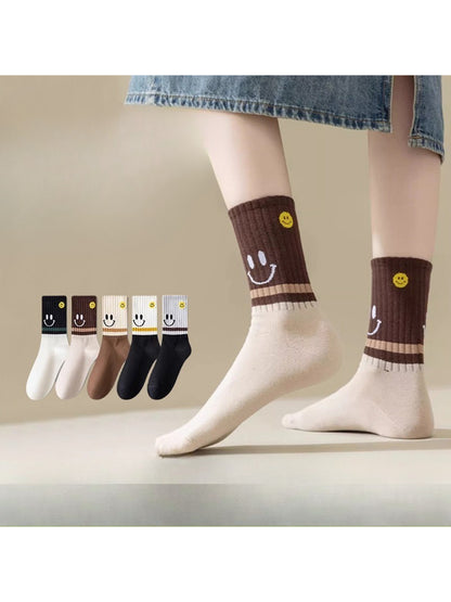Rufia - Playful Smiley Face Everyday Crew Socks product image 1