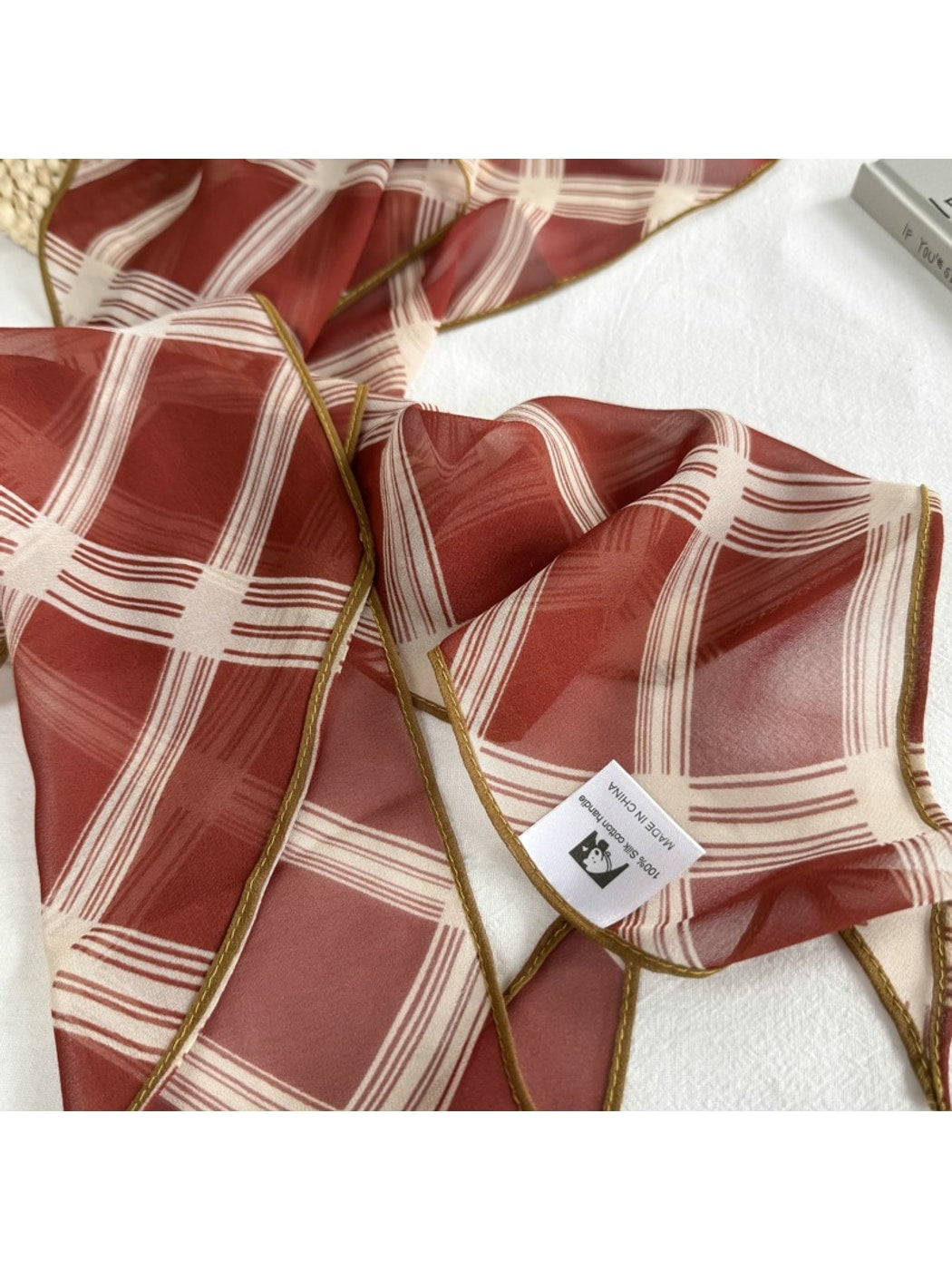 Scarvii - Printed Long Narrow Neck Scarf