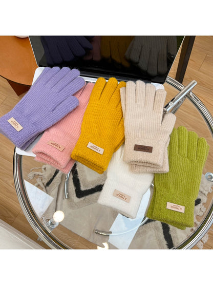 Gloving - Candy Color Touchscreen Knit Gloves