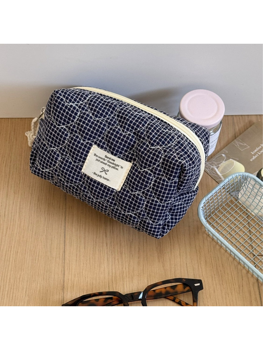Cosbai toiletry bag displayed standing upright on a white background