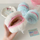 Cosbai - Embroidered Plush Coin Purse Charm Bag