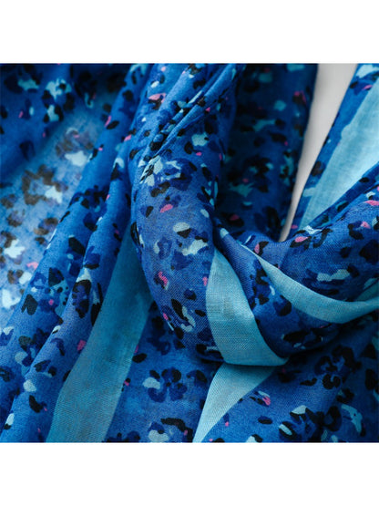Scarvii - Small Floral Print Lightweight Scarf