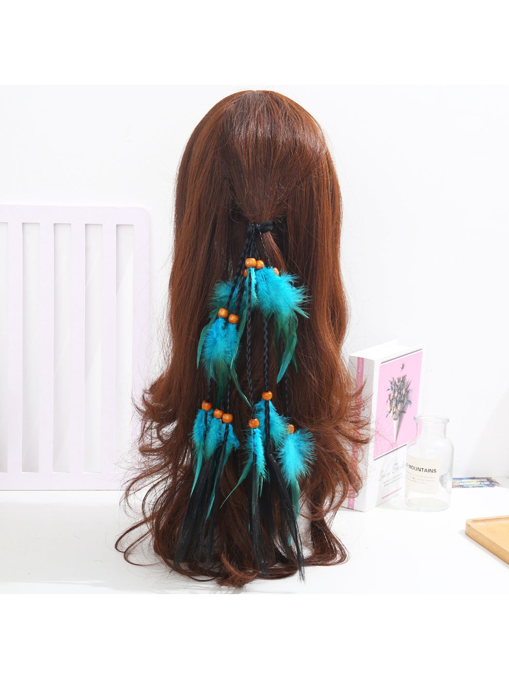 Hairish - Boho Feather Drop Hair Tie Headpiece image 1