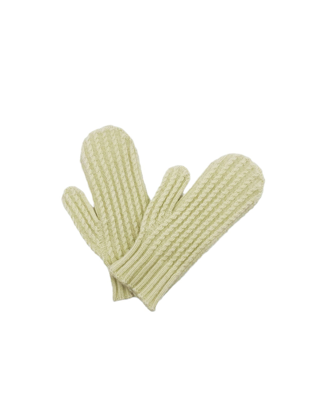 Gloving - Ribbed Knit Winter Mittens