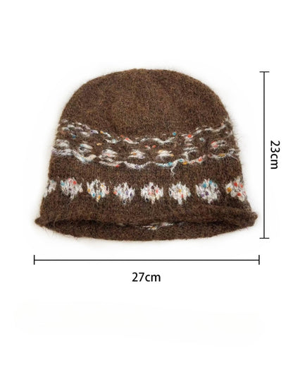 Haila - Vintage Jacquard Soft Knit Beanie