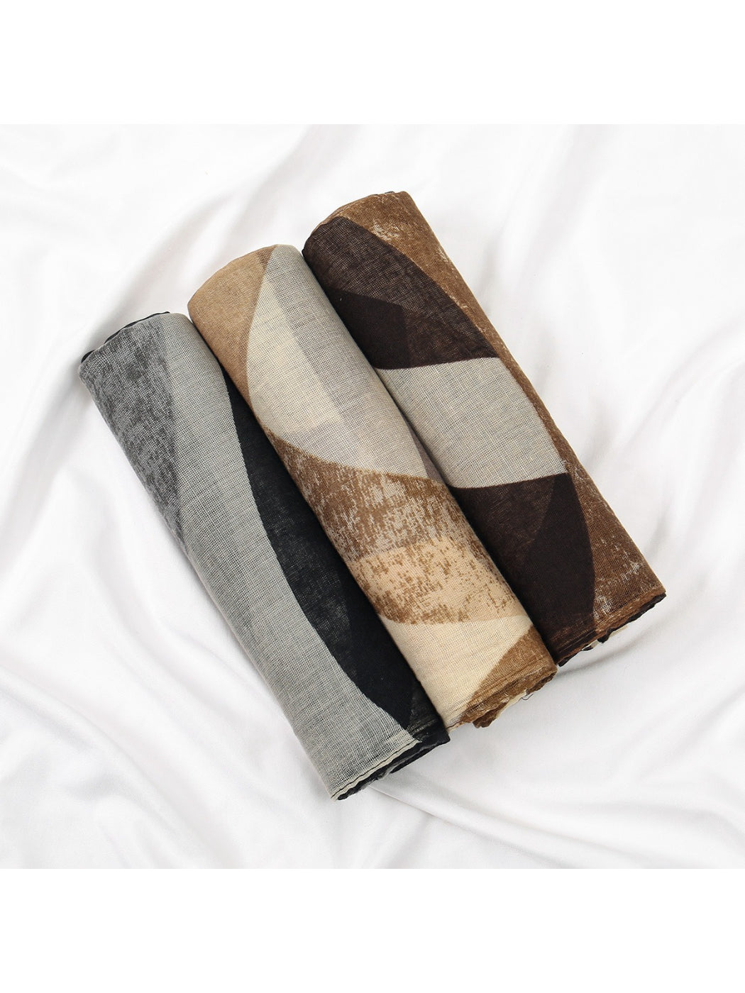 Scarvii - Abstract Curve Print Spring Scarf