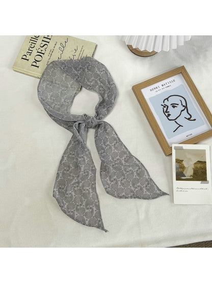 Scarvii - Simple Pattern Long Narrow Scarf