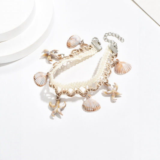 Bauai - Shell Tassel Anklet - Boho Beach