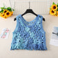 Crosa - Sweet Crochet Hollow Knit Tank Top