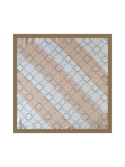 Scarvii - Minimal Circle Print Square Scarf