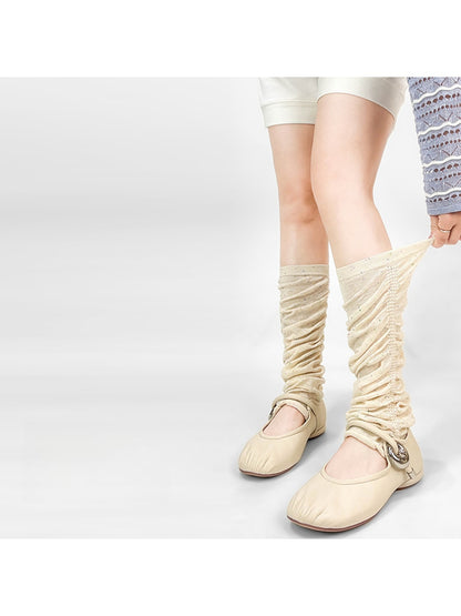 Cozyra - Speckled Knit Leg Warmers