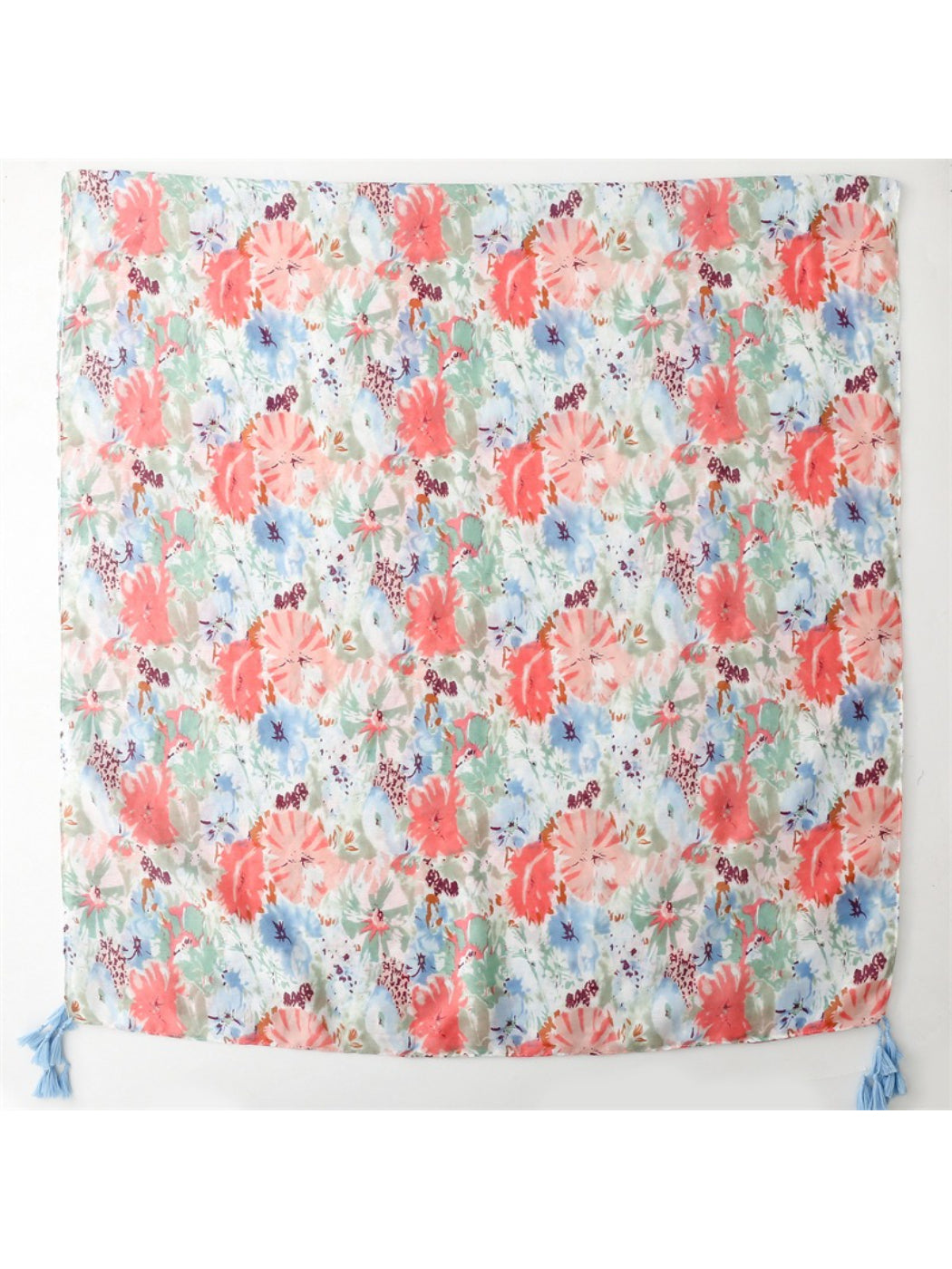 Scarvii - Soft Painterly Floral Pattern Scarf